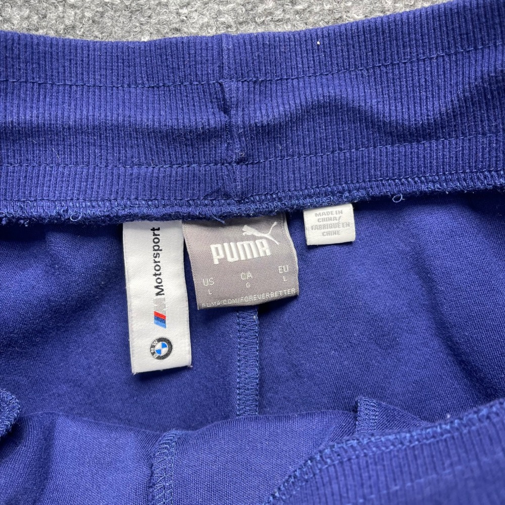Puma BMW M Motorsport Tracksuit Set Mens Large Blue Red Colorblock Hoodie Pants - Picture 5 of 13